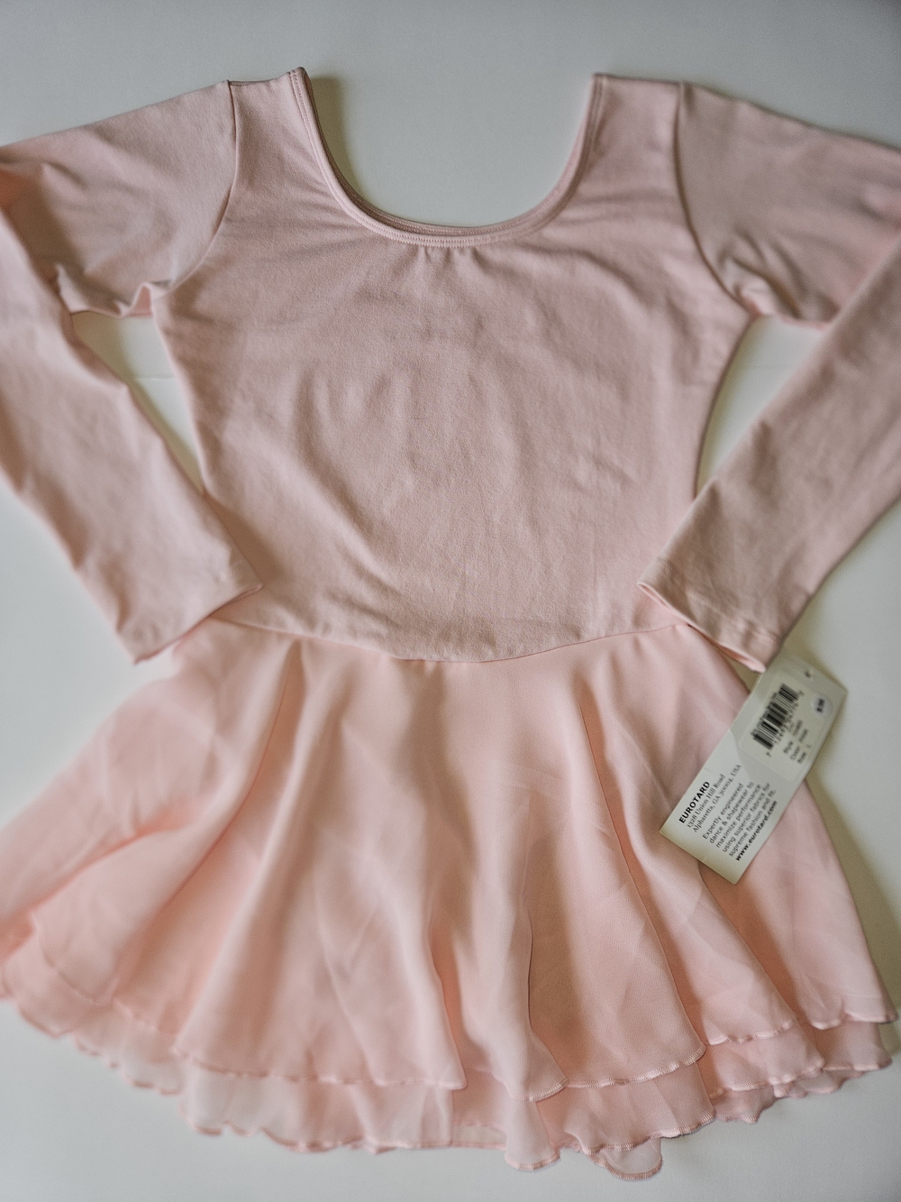 Kids Pink Long-Sleeve Ballet And Dance Dress New With Tags